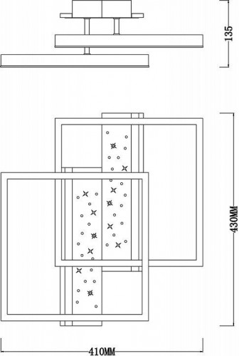 Потолочная люстра Escada Stellar 10215/2LED