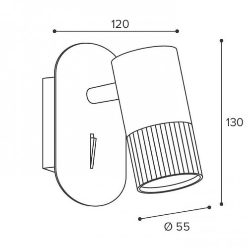 Накладной светильник Wolta DUO WSL-GU10/W18BW