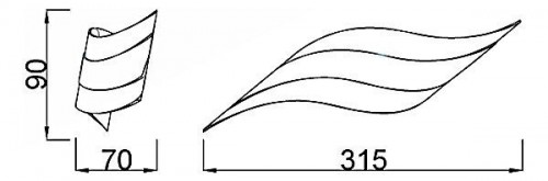 Настенный светильник Mantra Tahiti C0089