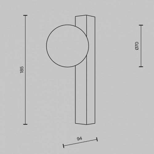 Настенный светильник Maytoni Yora MOD464WL-L3BS3K
