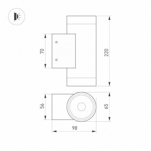 Накладной светильник Arlight RAY 044231(1) Накладной светильник Arlight RAY 044231(1)
