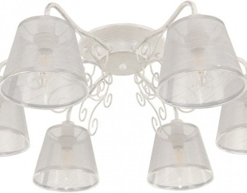 Потолочная люстра AM341120 341120/6 WT+SL Потолочная люстра AM341120 341120/6 WT+SL