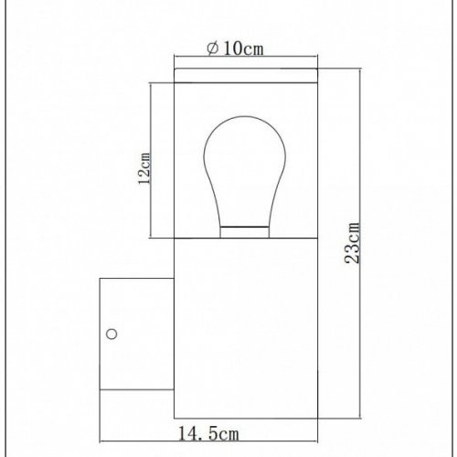 Уличный настенный светильник Lucide Fedor 14899/01/30