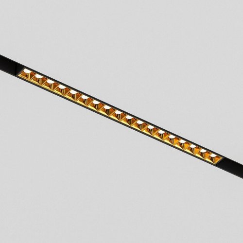 Трековый светодиодный светильник Elektrostandard Slim Magnetic Artas 85104/01 черный/золото a064530 Трековый светодиодный светильник Elektrostandard Slim Magnetic Artas 85104/01 черный/золото a064530