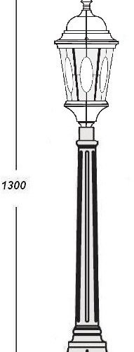 Наземный фонарь ASTORIA 2M 91407M Gb овал Наземный фонарь ASTORIA 2M 91407M Gb овал