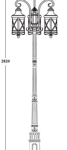 Наземный фонарь Oasis_Light LUCERNA 84810B/18/Е7 Gb