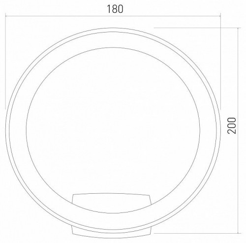 Уличный настенный светодиодный светильник Elektrostandard Ring 1710 Techno Led белый a054931