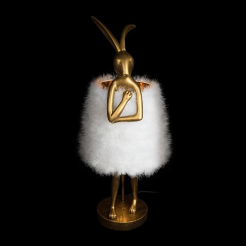 Интерьерная настольная лампа Lapine 10315/B White fluff