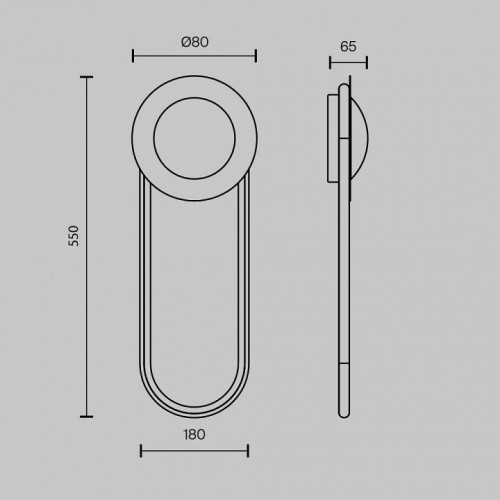 Настенный светильник Maytoni Link MOD357WL-L16BS3K1