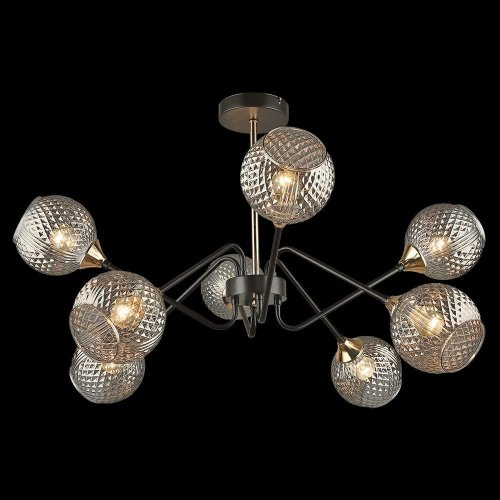 Потолочная люстра Reluce 04898-0.3-08 COFFEE+FGD Потолочная люстра Reluce 04898-0.3-08 COFFEE+FGD