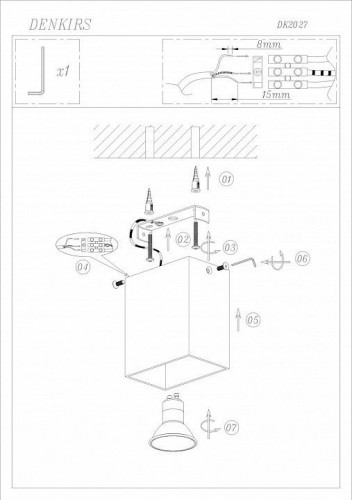 Накладной светильник Denkirs DK2027-WH
