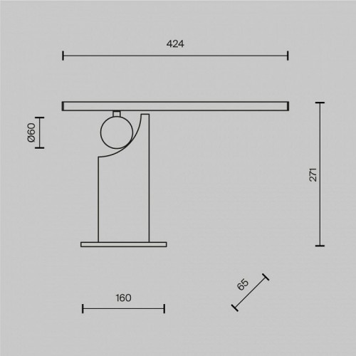 Интерьерная настольная лампа Monumento MOD467TL-L9B3K