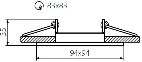 Точечные светильники Kanlux ALREN DTL-C/M 26756
