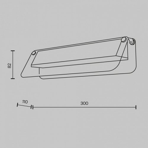 Настенный светильник Maytoni Flat MOD296WL-L6BS3K Настенный светильник Maytoni Flat MOD296WL-L6BS3K