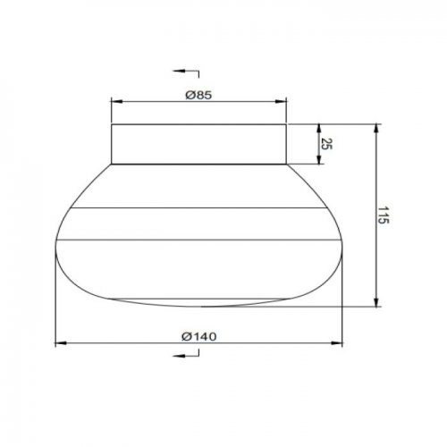 Настенно-потолочный светильник Munich DL18031G9Bronze 140