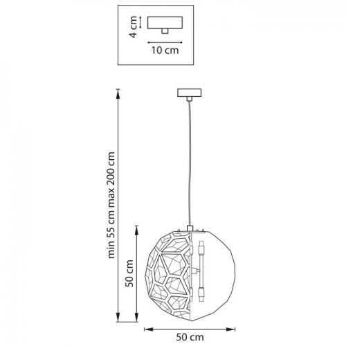 Подвесная люстра Osgona JASMINE 724064 Подвесная люстра Osgona JASMINE 724064