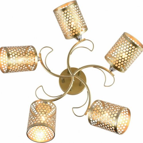 Потолочная люстра Reluce 01322-0.3-05 MATT GOLD+CR Потолочная люстра Reluce 01322-0.3-05 MATT GOLD+CR