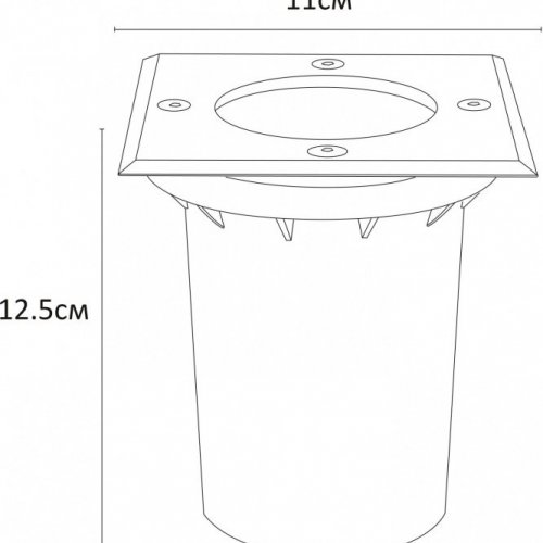 Ландшафтный светильник Arte Lamp Piazza A6015IN-1SS