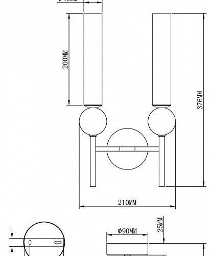 Бра Illis V11794-2W