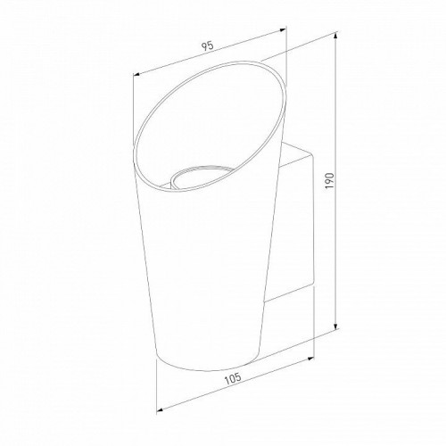 Уличный настенный светодиодный светильник Elektrostandard Tronc 1539 Techno Led белый a053447