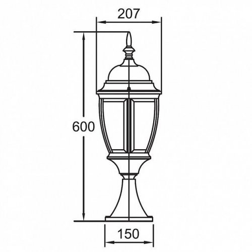 Наземный фонарь Oasis Light 91204L Gb