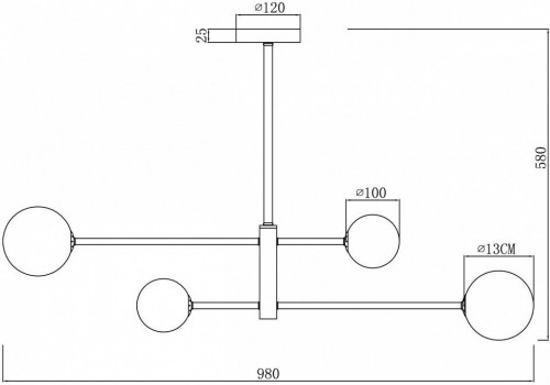 Потолочная люстра Freya Sphirity FR5376CL-04B Потолочная люстра Freya Sphirity FR5376CL-04B