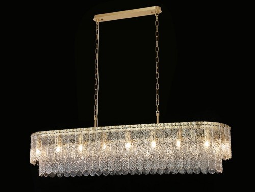 Подвесная люстра Newport 8370 8370/140 C oval brass