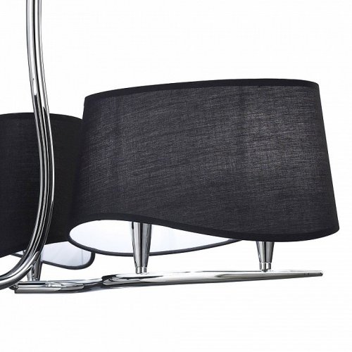 Подвесная люстра Mantra Ninette Chrome - Black Shade 1910