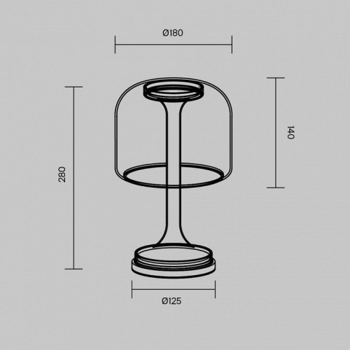 Интерьерная настольная лампа Maytoni Spirito MOD286TL-L8B3K Интерьерная настольная лампа Maytoni Spirito MOD286TL-L8B3K