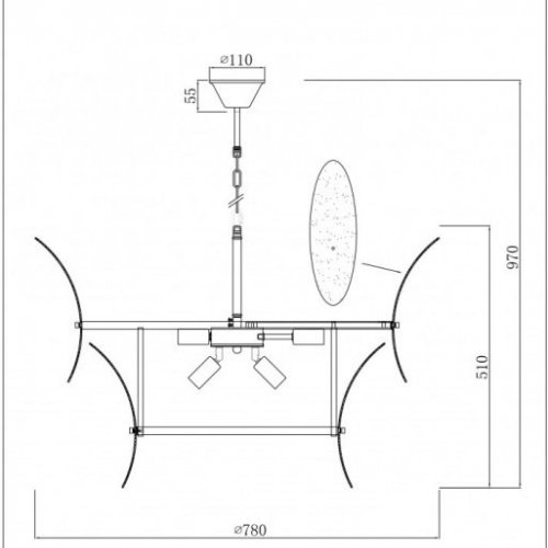 Подвесная люстра Gramercy 15602-11 ANB+CL