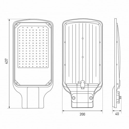 Уличный консольный светильник ЭРА SPP-5 SPP-504-0-50K-100 Уличный консольный светильник ЭРА SPP-5 SPP-504-0-50K-100