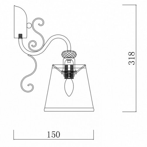 Бра Freya Driana FR2405-WL-01-BZ Бра Freya Driana FR2405-WL-01-BZ