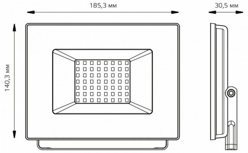 Прожектор светодиодный Gauss Elementary 50W 4000К 613100250