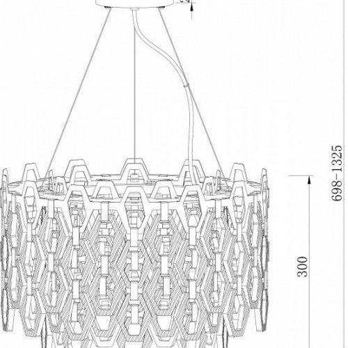 Подвесная люстра Maytoni Tissage MOD490PL-07G