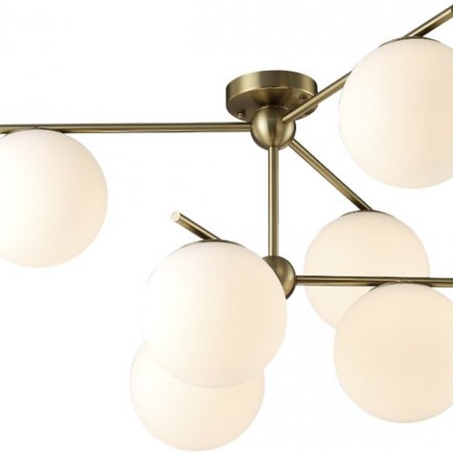 Подвесная люстра Crystal Lux FELIZ SP-PL6 BRONZE/WHITE