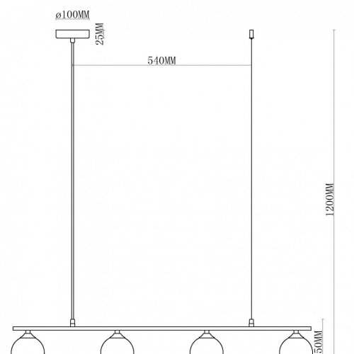 Подвесной светильник MyFar Stacy MR1011-4P