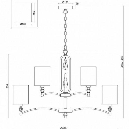Подвесная люстра Freya Riverside FR1007PL-12N Подвесная люстра Freya Riverside FR1007PL-12N
