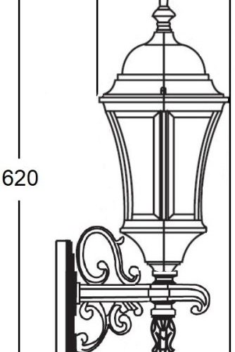 Настенный фонарь уличный Oasis Light ASTORIA 1 L 91301L/08 Bl