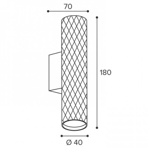 Накладной светильник Wolta Piccole WSL-MR11/W17BG