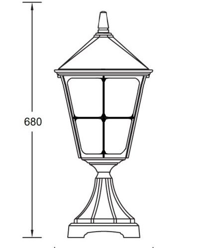 Наземный фонарь QUADRO XXL 79904XXL Bl