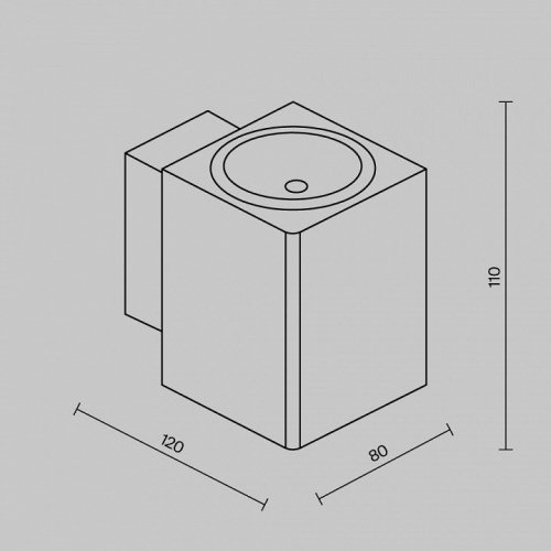 Накладной светильник Maytoni Outdoor Block O507WL-L5B3K Накладной светильник Maytoni Outdoor Block O507WL-L5B3K