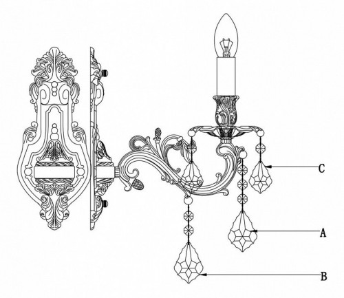 Бра Lucia Tucci Barletta W122.1 Cream White