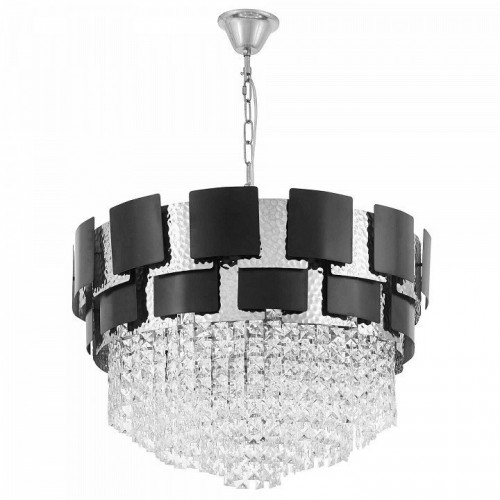 Подвесная люстра Lumina Deco Molina LDP 7045-600 BK+CHR Подвесная люстра Lumina Deco Molina LDP 7045-600 BK+CHR