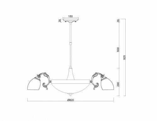 Потолочная люстра MyFar Biene MR1524-11C