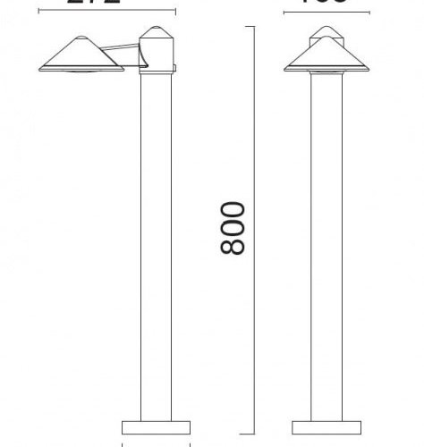 Наземный светильник Oasis Light W11876N3-800