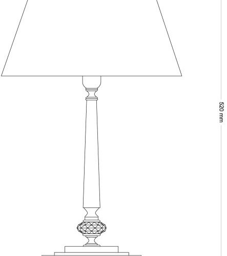 Интерьерная настольная лампа San Marino Lampshade SAN-LG-1(P/A)CR