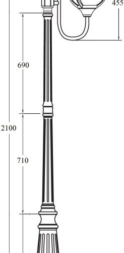Наземный фонарь Oasis Light GENOVA 88109/10 Bl