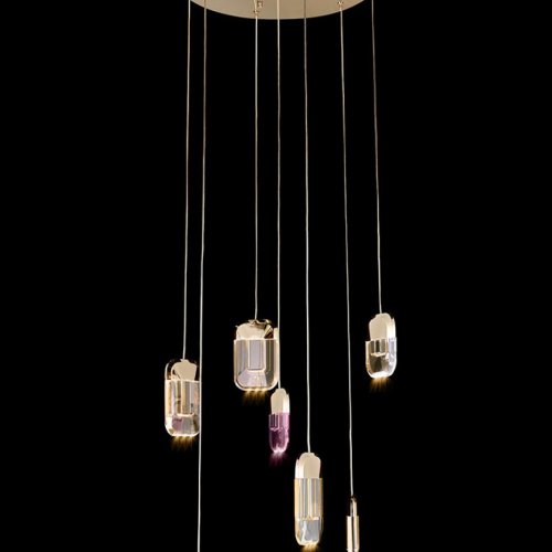 Подвесная люстра Natali LE7771/7 Gold