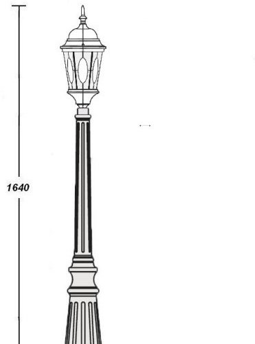 Наземный фонарь Oasis_Light ASTORIA 2M 91411M Bl овал