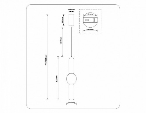 Подвесной светильник Ambrella light High Light LH11023